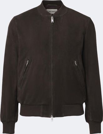 Arma Didier suede bomber jacket
