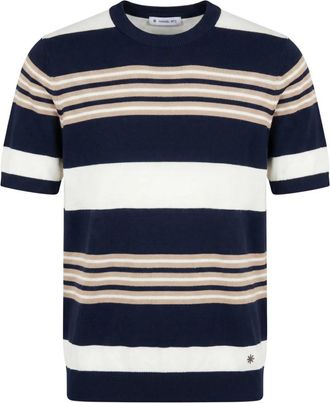 Manuel Ritz T-Shirt M/M in Filo - Heren - Ronde hals truien - Blauw - L - Truien & Vesten
