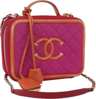 Chanel Pre-owned Cross Body Bags, female, Pink, Size: ONE SIZE Pre-owned Vintage Shoulder Bag