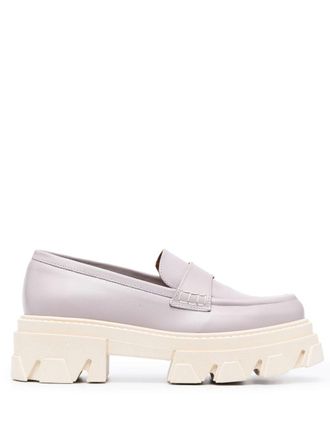 Alohas Trailblazer 55mm leather loafers - Purple