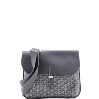 Goyard Coursier Messenger Bag Coated Canvas and Leather