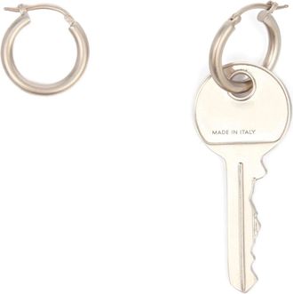 Maison Margiela Womens Silver Brass Earrings