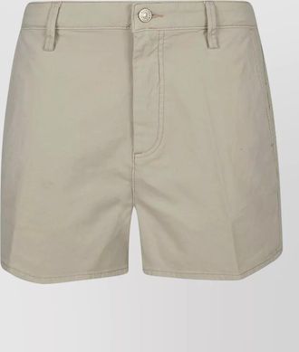 7 For All Mankind twill stretch shorts clean straight leg