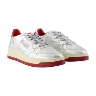 Autry Womens Medalist Sneaker Silver Leather