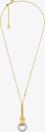 Michael Kors Pav&eacute; Interlocking Pendant Necklace