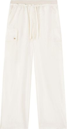 Palm Angels satin parachute trousers - women - Polyamide/Viscose/Viscose/Polyamide - 40 - White