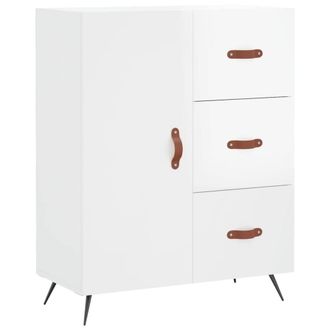 Berkfield Home Sideboard High Gloss White 69.5x34x90 cm Engineered Wood