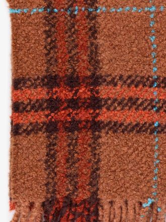 Burberry Womens Scarf Alpaca Boucl&eacute; Brown Scarfs