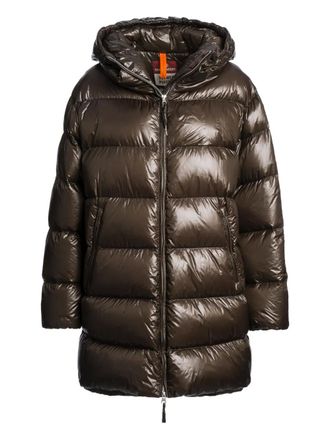 Parajumpers hooded quilted coat - Brown
