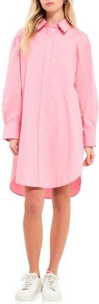 English Factory Classic Collar Shirtdress in Pink at Nordstrom Rack, Size X-Small