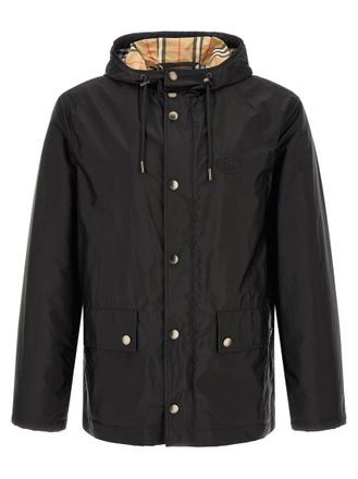 Burberry Black Solid Hood Jacket