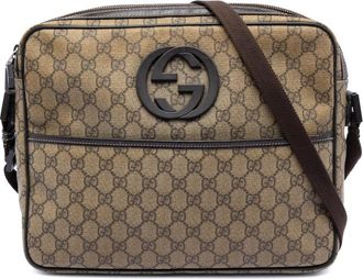 Gucci Pre-owned Gucci GG Supreme Interlocking G Crossbody Ladies Y4M3VKMFTYX043T4