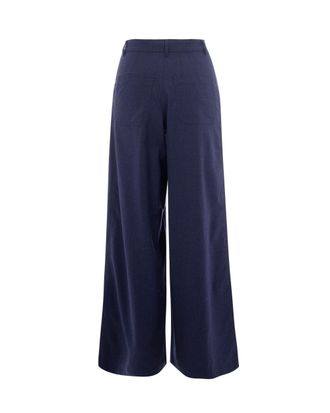 Sessun Womens Trousers Dasum Blazer Blue Polyester