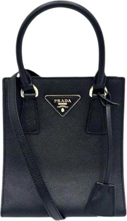 Prada Pre-owned Mini Shoulder Bag - Dames - Vintage Mini Tas - Zwart - ONE Size - Leer - Vintage