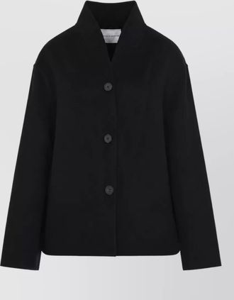 STUDIO NICHOLSON wool single breasted coat
