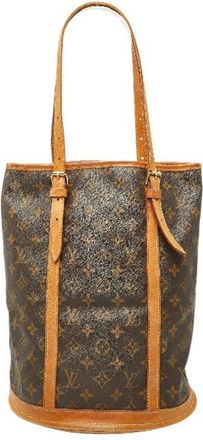 Louis Vuitton Brown Pvc Leather Shoulder Bag Tote Bag (Pre-Owned)