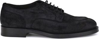 Brunello Cucinelli Black Calf Leather Bos Taurus Oxfords And Mens Derbies