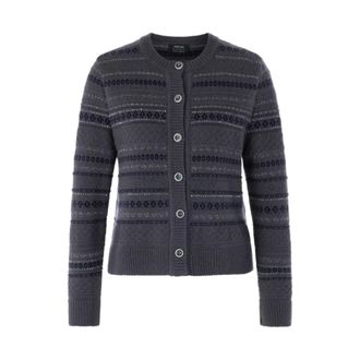 Marc Cain Lurex Cardigan Rethink Together - Dames - Truien - Grijs - Maat: S Wol