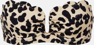 Marysia Swim Lisbon leopard-print bikini top
