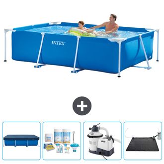 Intex Piscina Con Estructura Rectangular - 260x160x65 Cm - 5-piezas Scb62