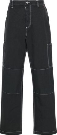 Maison Margiela straight-leg cotton trousers - men - Cotton/Cotton - S - Blue
