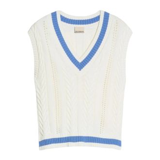Pennyblack Pbbpotenza Maglia Scollo a V - - Knitwear - Donna - Bianco - S