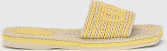 Chlo&eacute; Sliders in corda a righe intrecciate