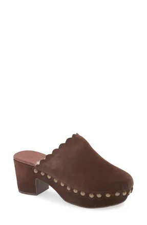 Chocolat Blu Gareth Platform Mule in Chocoshear at Nordstrom, Size 7.5