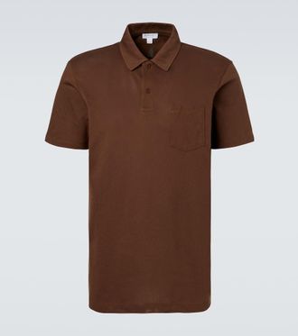 Sunspel Riviera cotton mesh polo shirt