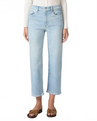 Paige Stevie Crop Straight Jeans In Coliseum