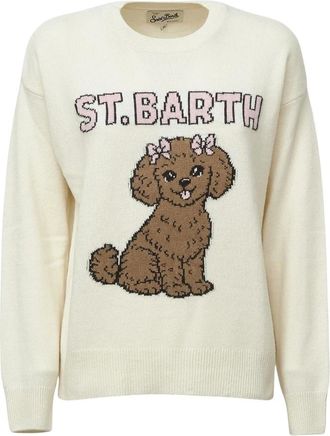 MC2 Saint Barth Jersey Tessa Cuello Redondo - Knitwear - Mujer - Blanco - M