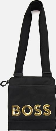 HUGO BOSS Mens Hugo Boss Holiday Mettalic Logo Enveloped Bag Black 001 - Size: OS