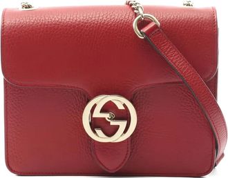 Gucci 2000s Interlocking G schoudertas - Rood
