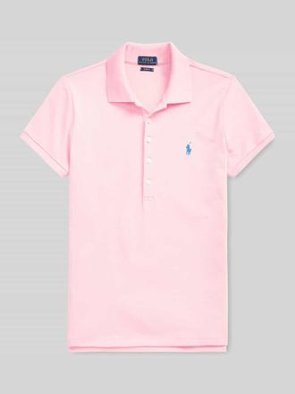 Polo Ralph Lauren Slim Fit Poloshirt aus Baumwoll-Mix in Rosa, Gr&ouml;&szlig;e XXL