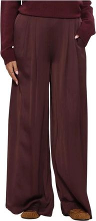 Simple Wv-Vis-26-3 Wijde Broek - Dames - Broeken - Rood - Maat: XS
