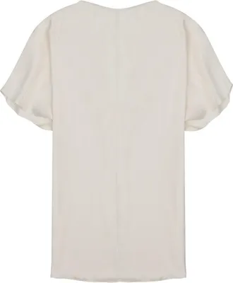 Alysi Silk Twill Blouse - Ivory