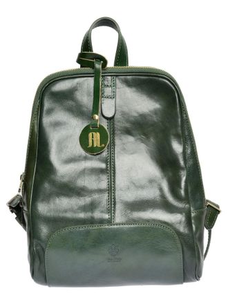 Anna Luchini Groen Rundleer Tas