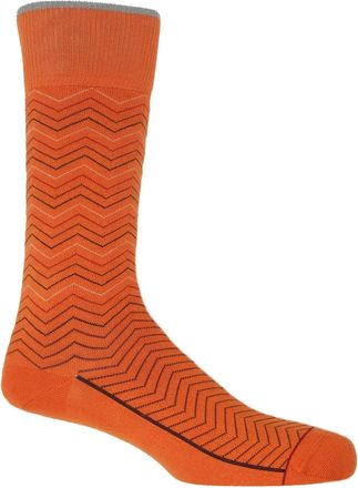 Peper Harow Oblique Mens Socks - Orange