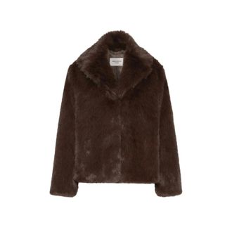 Max Mara Wkiozioso Kort imitatiebont jasje - Dames - Jassen - Bruin - Maat: S Zijde