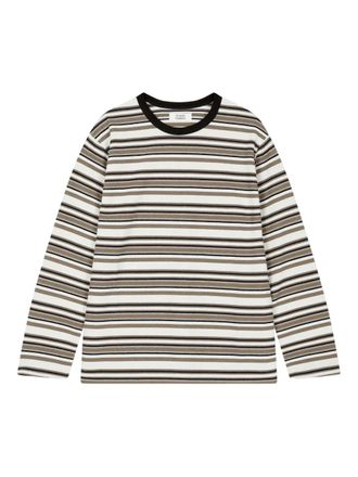 TOMBOY striped long-sleeve T-shirt - women - Cotton - OS - Neutrals