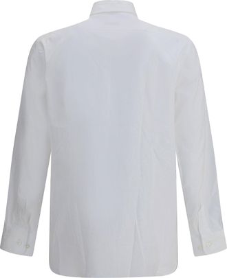 Etro Mens Roma Cotton Shirt Bianco Ottico