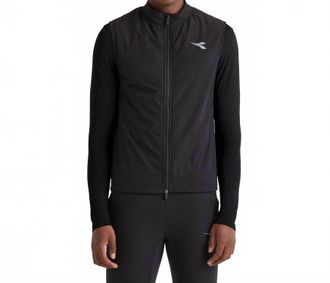 Diadora Winter Protection Padded Vest In Black