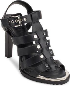 DKNY Bria Slingback Cage Sandal in Black at Nordstrom Rack, Size 6