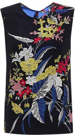 Diane Von Fürstenberg Multicolour silk sleeveless top Size XS
