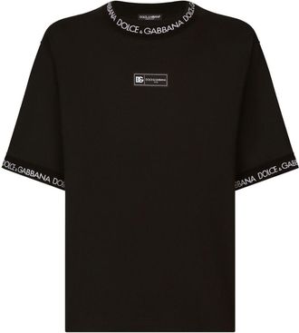 Dolce & Gabbana logo-print cotton T-shirt - men - Cotton - S - Black