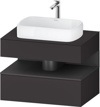 Duravit Duravit - Qatego Consola Mueble Bajo Lavabo, 1 Extra&iacute;ble, 1 Caj&oacute;n