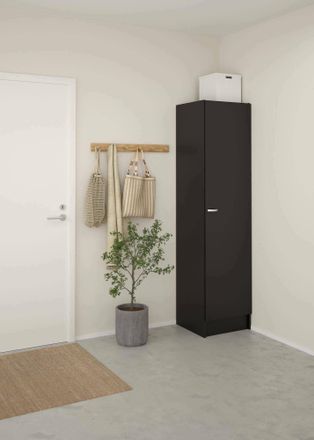 Dmora Gran Armario Cecile, Muebles De Dormitorio, Vestidor, Armario De Ropa, 49x47 H200 Cm, Negro - Dmora