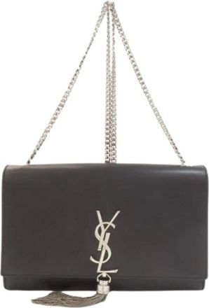 Saint Laurent Pre-owned Cross Body Bags, female, Black, Size: ONE SIZE Pre-owned Vintage Shoulder Bag