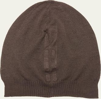 Rick Owens Mens Cashmere Beanie Hat
