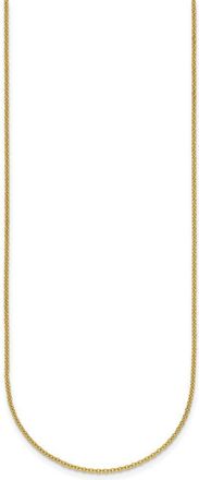 Diamond2Deal 18k Yellow Gold Polished 1.5mm Solid Cable Chain Necklace